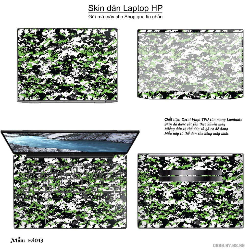 Skin dán Laptop HP in hình rằn ri _nhiều mẫu 4 (inbox mã máy cho Shop)