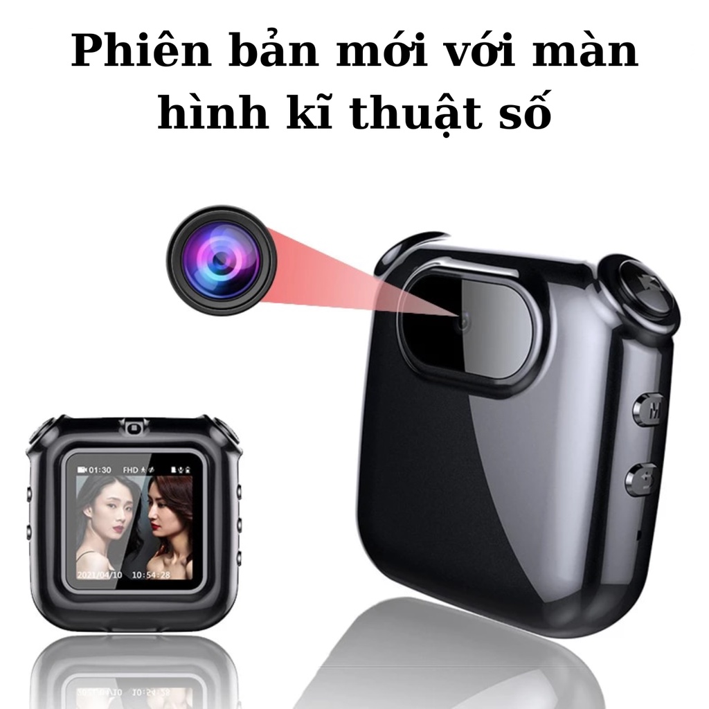 Camera có màn hình quay phim chụp ảnh ghi âm chuyên nghiệp 8G Camera 1080 full HD dung lượng 8GB thời gian ghi 4 tiếng