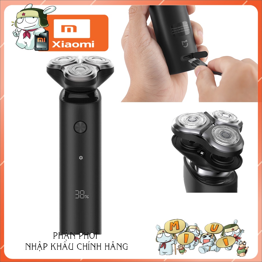 Máy cạo râu cao cấp Xiaomi Mijia S500, Kháng Nước, 3D Cực êm mượt mà