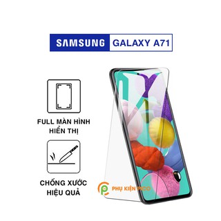 Kính cường lực Samsung A71 full màn hình trong suốt dùng chung với mọi loại ốp lưng – Dán màn hình Samsung Galaxy A71