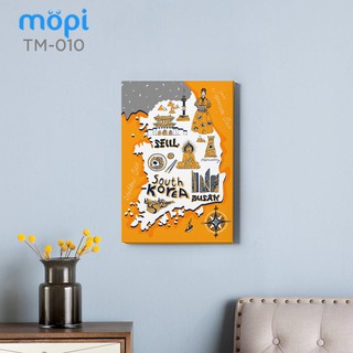 Tranh Phẳng Canvas - Travel Map