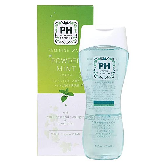 Dung Dịch Vệ Sinh Phụ Nữ PH Care 150ml Nhật Bản Màu Xanh Lá Powder Mint - PH Japan Premium Feminine Wash