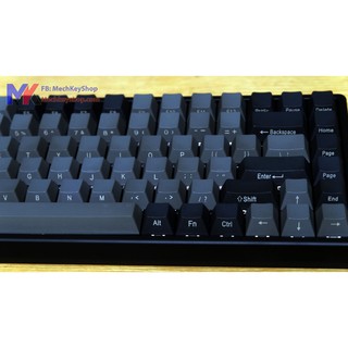 Bộ keycap Keycool 84 phím thick PBT Black - Grey Ninja
