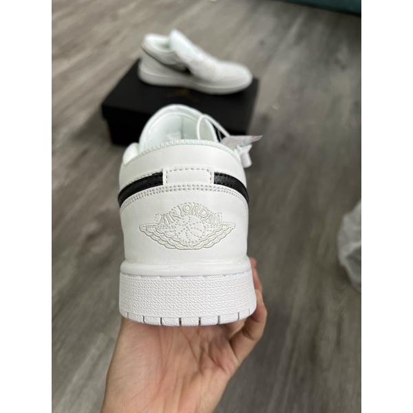 Giày thể thao sneaker JD trắng cổ thấp vệt đen Jdan nam nữ ảnh thật + Freeship