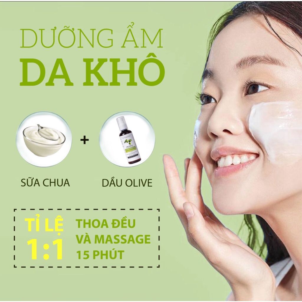 1 lít Dầu Olive Nguyên Chất 100% Dưỡng Da, Dưỡng Tóc, Làm Đẹp