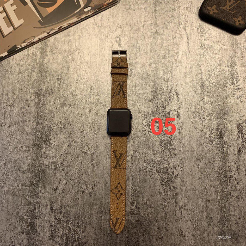 Dây da họa tiết LV cực xinh dành cho Apple Watch
