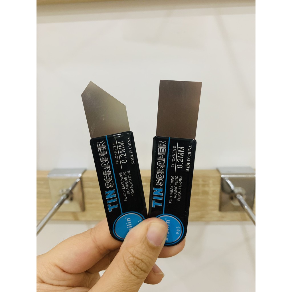Bộ 2 dao cạo thiếc, múc thiếc
