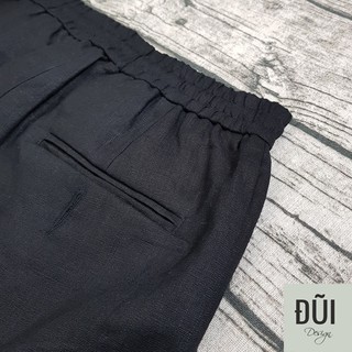 Quần đũi nam cạp chun short đen
