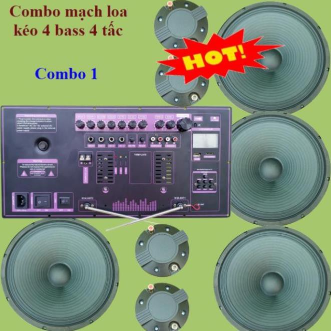 Mạch loa kéo Reverb chống hú bass đôi 40 2 cặp