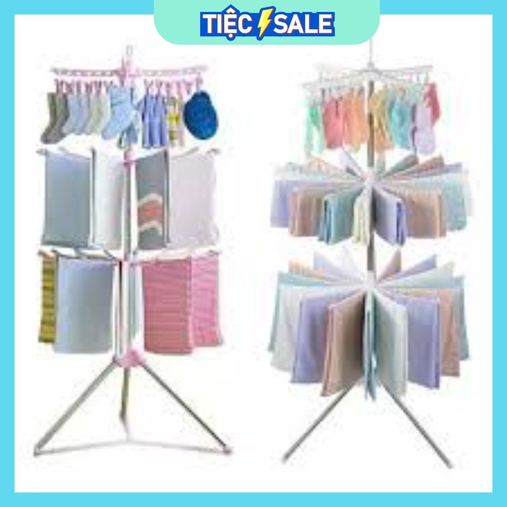 CÂY TREO KHĂN PHƠI QUẦN ÁO 3 TẦNG ĐA NĂNG