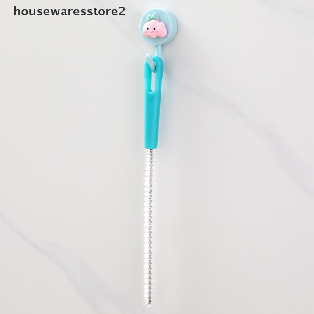 Set 2 Cọ Vệ Sinh Ống Hút Hình Xoắn Ốc Bằng Nylon