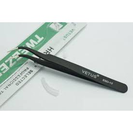 Nhíp gắp mi, nhíp nối mi thẳng cong cán inox hoặc cán nhựa