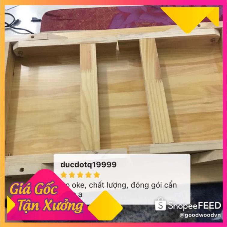Bàn học gấp gọn đa năng chân xếp gỗ thông tự nhiên kích thước 40x60cm | BigBuy360 - bigbuy360.vn