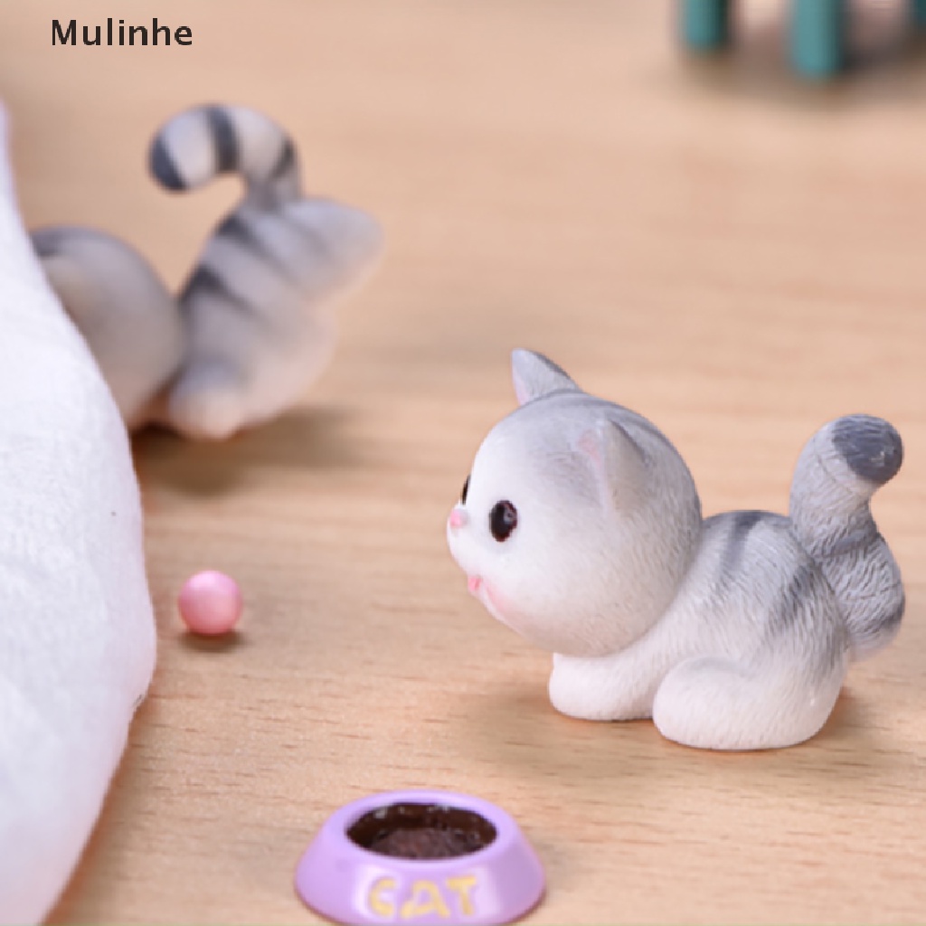 Mô Hình Chú Mèo Mini Dễ Thương Dùng Trang Trí Tiểu Cảnh DIY