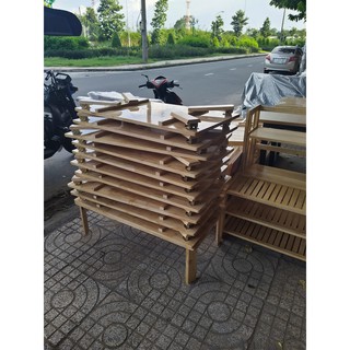 Bàn Gỗ Chân Gỗ Xếp Gọn (50x70x30)