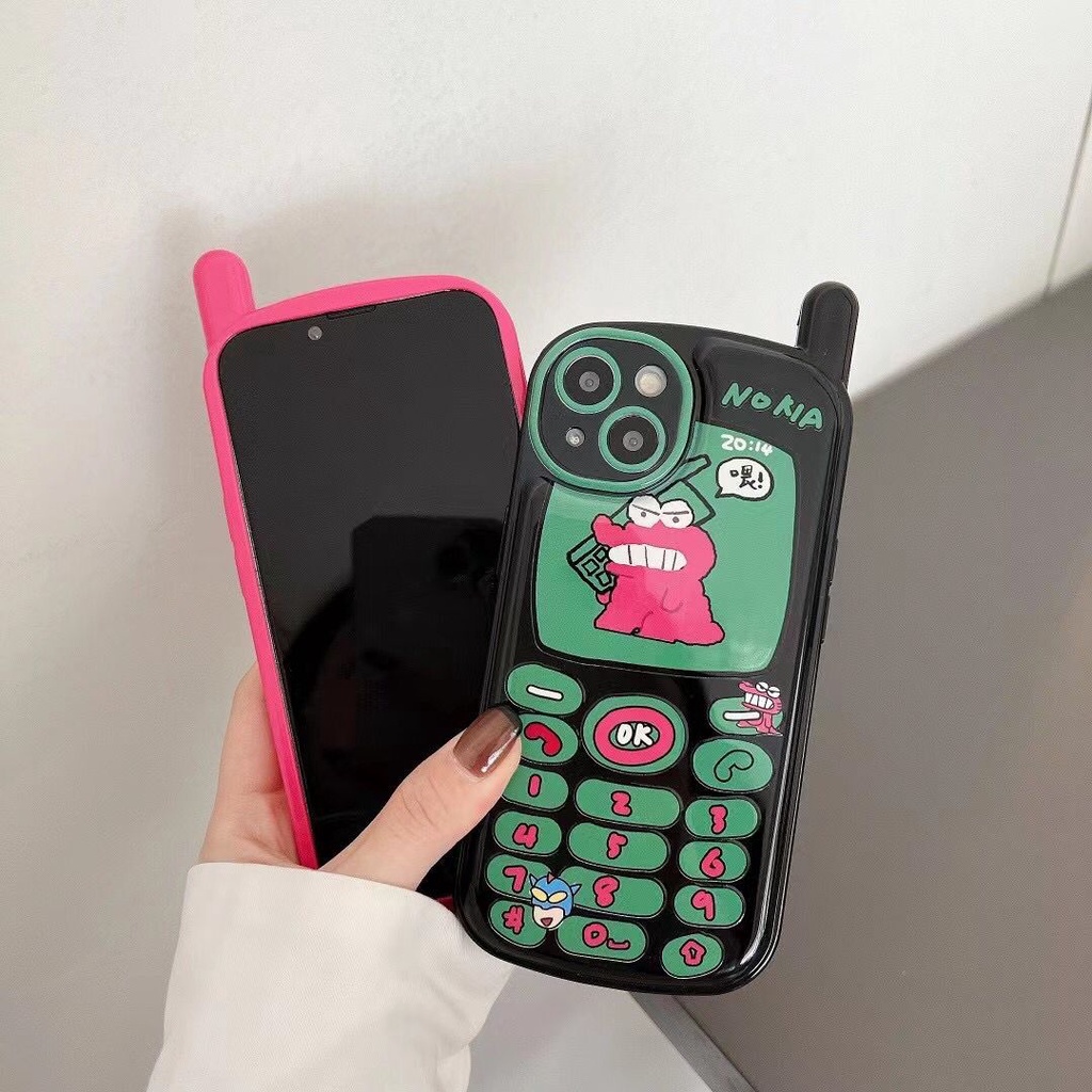 Dễ Thương Ốp Điện Thoại Hình Gấu / Cậu Bé Bút Chì Kiểu retro Cho iphone 14 13 12 11 pro max
