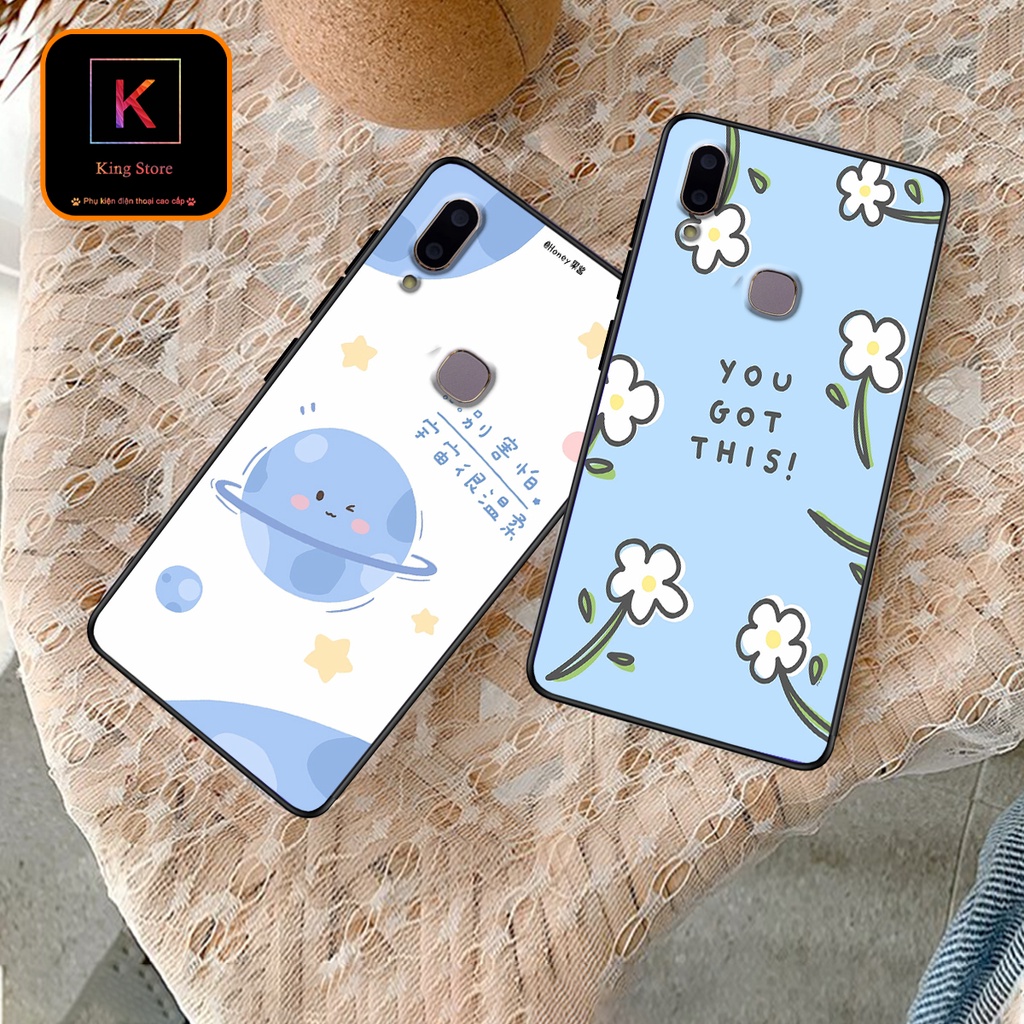 Ốp lưng Vivo V9 - Vivo Y85 - Ốp in hình BlueSky - lưng nhám viền TPU cao cấp