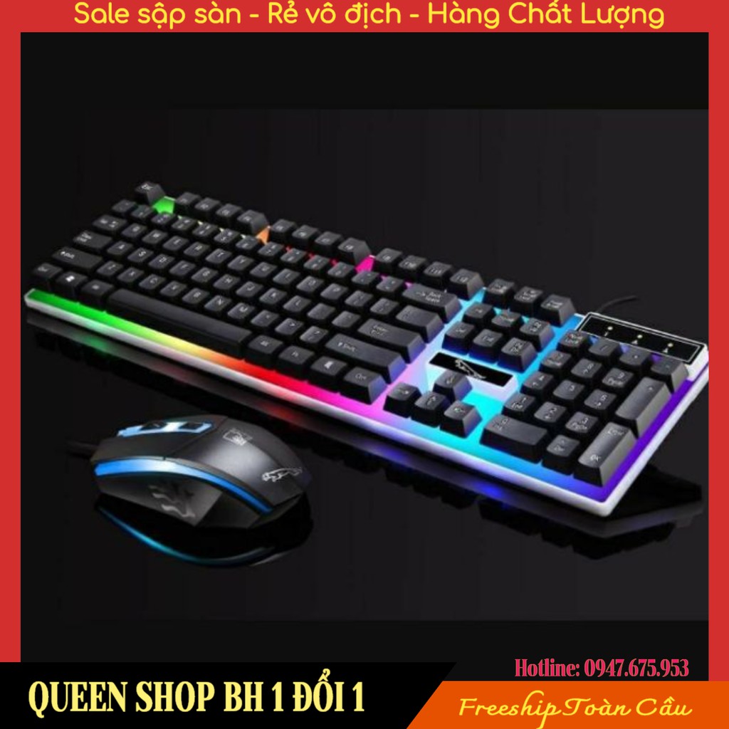 Bộ Bàn Phím Kèm Chuột Máy Tính Con Báo Có LED 7 Màu Ấn Tượng | BigBuy360 - bigbuy360.vn