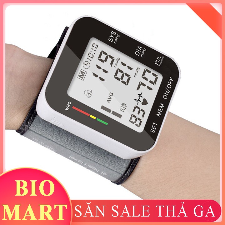 Máy đo huyết áp cổ tay(Phím cơ) - Máy đo huyết áp điện tử - BIO56