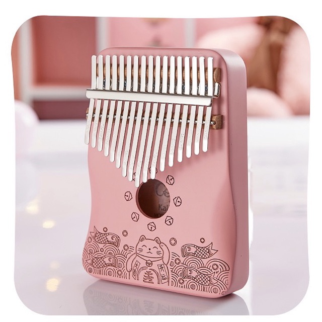 Kalimba gỗ 17 phím Cega - tặng kèm đủ phụ kiện