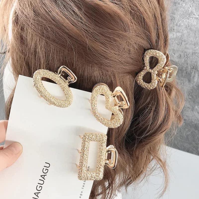 Kẹp gắp tóc bằng kim loại tiện dụng thời trang cho nữ Kẹp Tóc Kiểu Dáng Đơn Giản Phong Cách Hàn Quốc