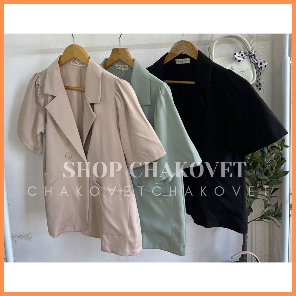 Áo vest blazer tay ngắn A868