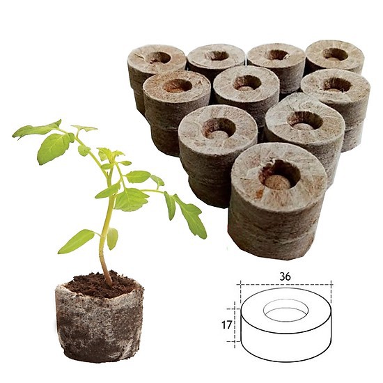 50 Viên Nén Xơ Dừa Ươm Hạt 100% Hữu Cơ - Tiện Dụng - Hiệu Quả Cao