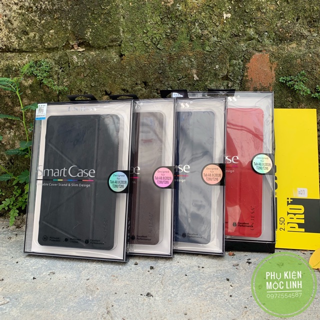 Combo kính + Bao da Chính hãng Onjess Samsung Galaxy Tab A8 inch 2019 T295