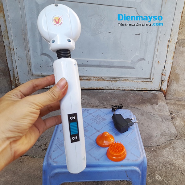 Máy massage cầm tay 3 đầu - súng massage trị nhức mỏi vai gáy, đau giãn cơ toàn thân hàng việt nam chất lượng cao