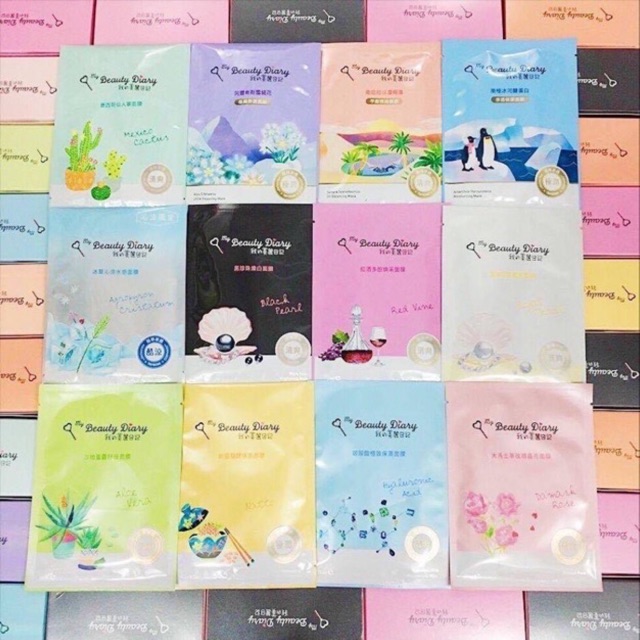 Combo 10 Mặt nạ Beauty Diary ĐàiLoan Dòng Phổ Thông - Natural Keys Series