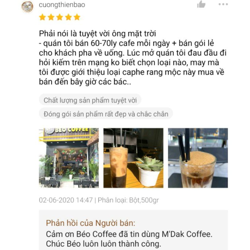 500gr Cà Phê Nguyên Chất Thượng Hạng Đắk Nông | BigBuy360 - bigbuy360.vn