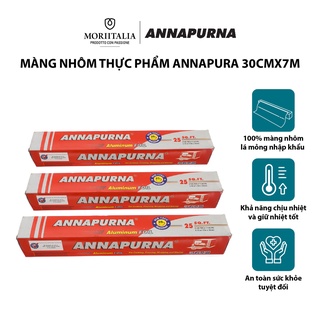 Mua  Mã BMBAU50 giảm 7% tối đa 50K đơn 99K  Màng nhôm TP (giấy bạc) Annapurna bọc thực phẩm Moriitalia MNTP00003117
