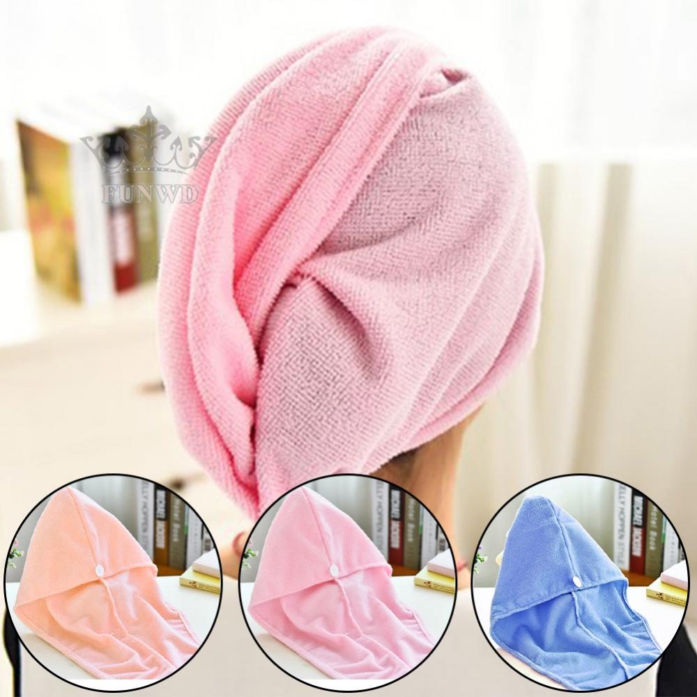 Mũ Trùm Đầu Sấy Khô Tóc Bằng Lông Cừu Thấm Hút Nước Tiện Lợi