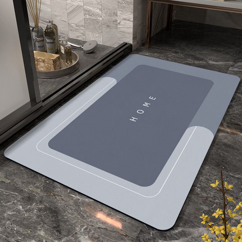 Thảm lau chân silicon hình chữ nhật chống trơn trợt kích thước 60cmx40cm
