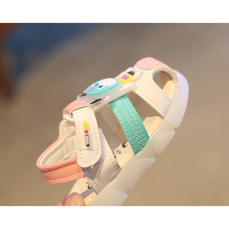 Sandal Tập Đi, Dép Có Quai Cho Bé Chống Trơn Chống Vấp Đế Cao Su Mềm - Giày Tập Đi