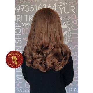 Tóc bộ siêu cấp YuriTran (Bộ xoăn đuôi nhỏ 45 nâu tây)
