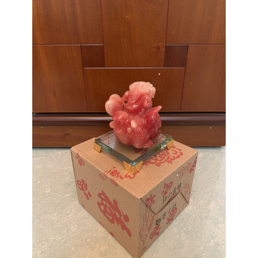 Tỳ Hưu đế thủy tinh đủ màu cao 10cm