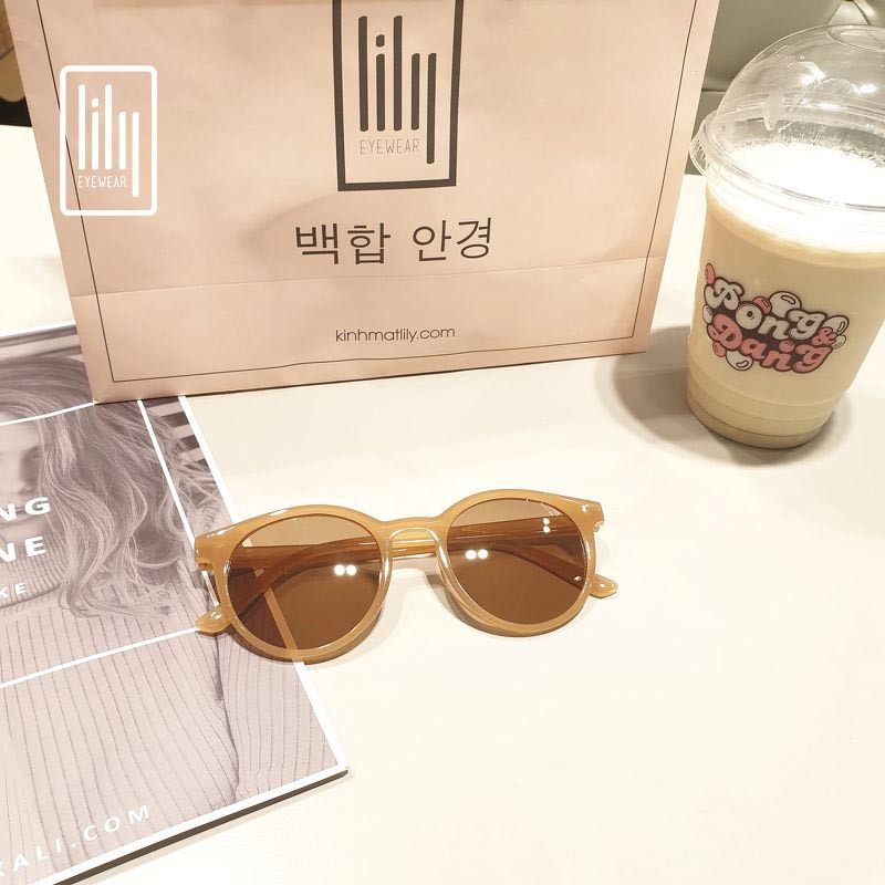 Kính mát nữ mắt tròn thời trang nhiều màu sắc lựa chọn Lilyeyewear -1332 | BigBuy360 - bigbuy360.vn