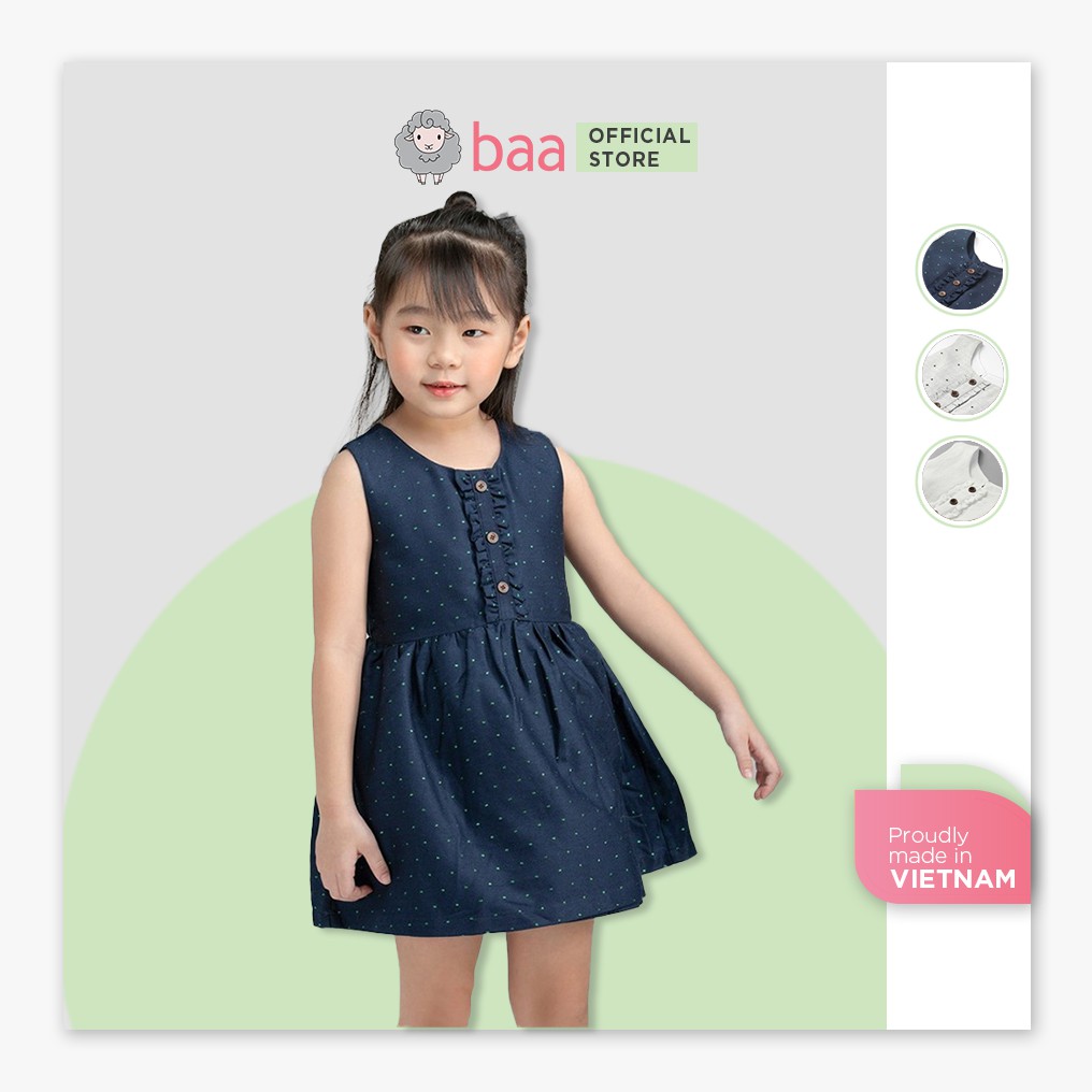 Váy xòe sát nách bé gái BAA BABY cho trẻ từ 9 tháng – 5 tuổi – GT-AD18C – Baababy >>> top1shop >>> shopee.vn