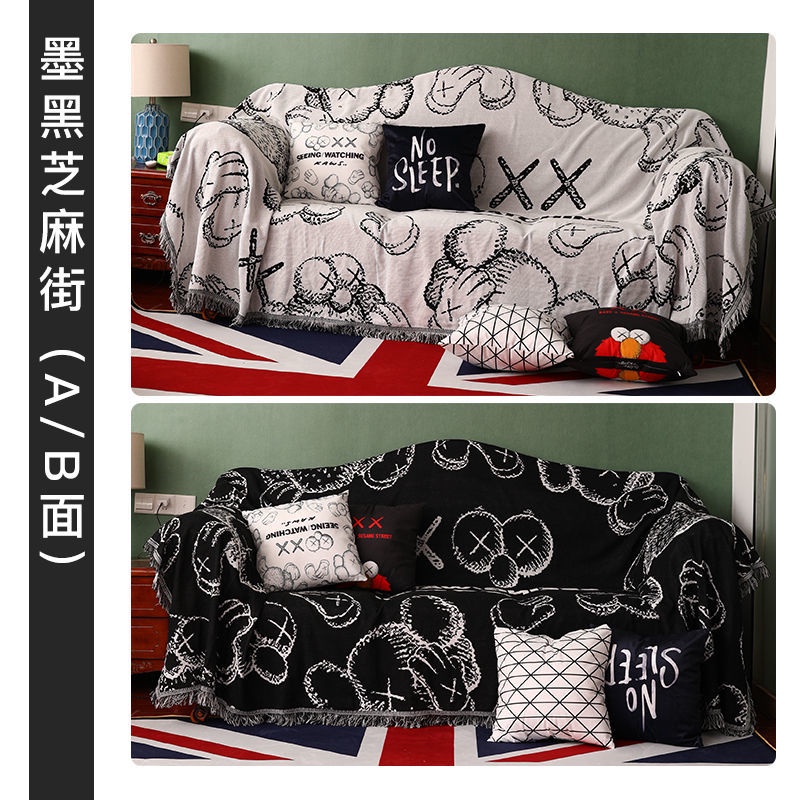 Vỏ bọc ghế Sofa họa tiết hoạt hình phong cách Bắc Âu hiện đại