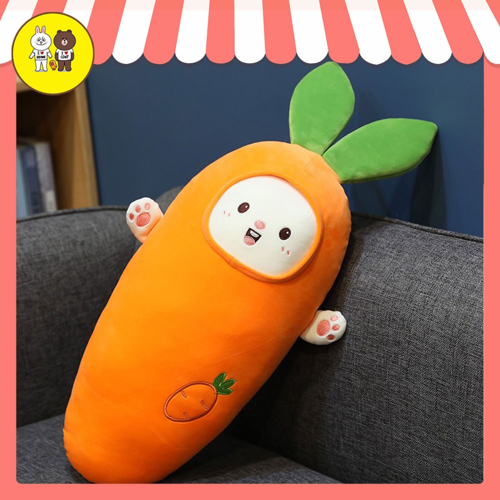 Gấu bông Brown và Thỏ Cony Carrot size 50-70cm - Đồ chơi quà tặng Hot Trend - Gấu Bông AMI