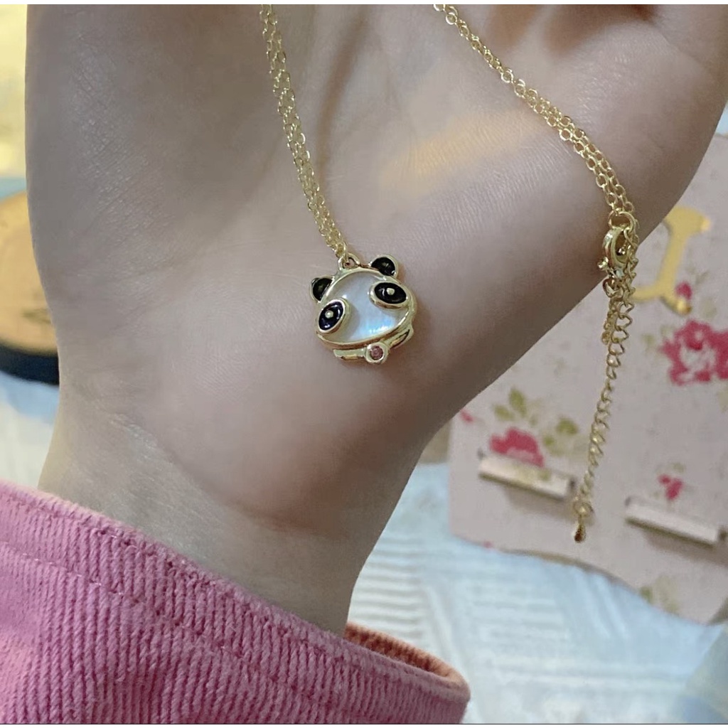 Dây chuyền bạc 925 mặt hình gấu trúc xinh xắn dáng yêu Bemery Accessoríes