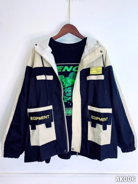 🌵 𝐓𝐡𝐞𝐔𝐥𝐳𝐳𝐚𝐧𝐠 🌵 006 Áo Khoác Kaki06 Đen-Kem Hàng XK 2 Lớp Cao Cấp. Bomber Jacket Unisex Bán Sỉ | BigBuy360 - bigbuy360.vn