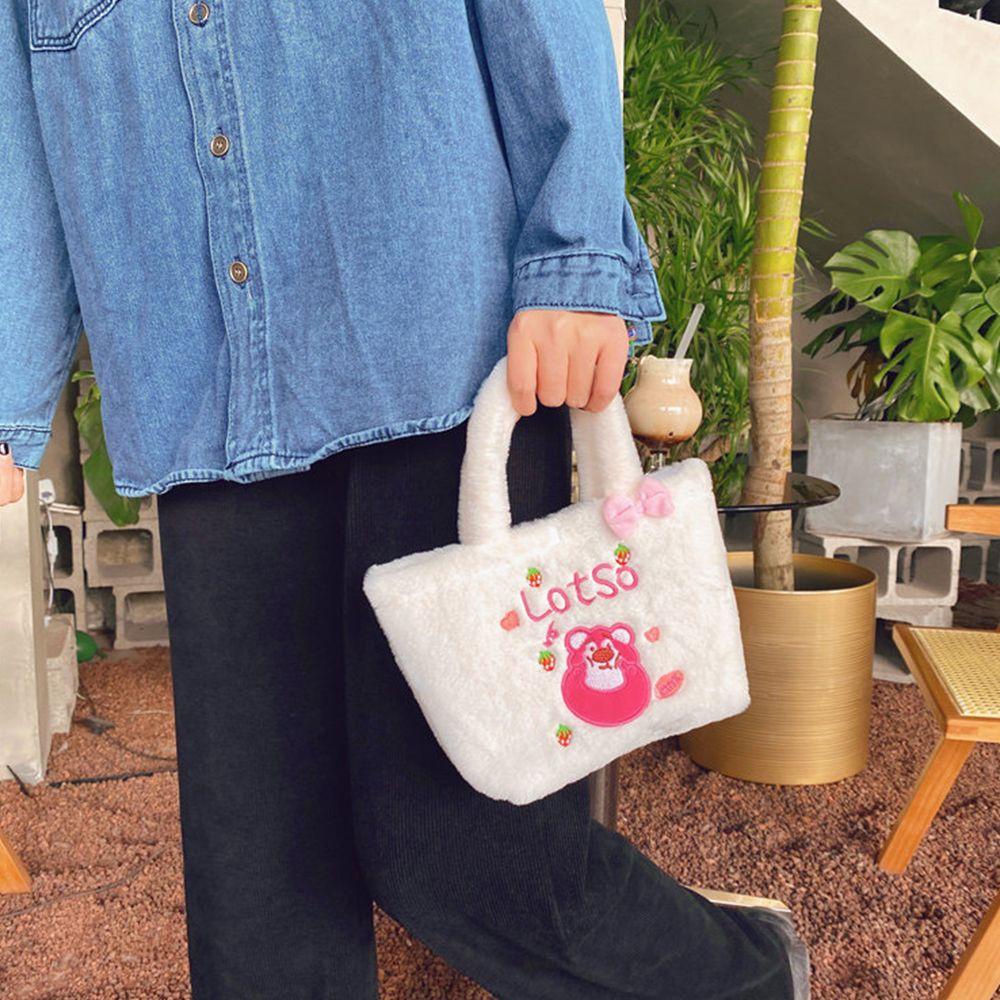 Aaron1 Túi Xách Đeo Vai Cỡ Nhỏ Hình Thỏ Cinnamoroll Dâu Tây Nhồi Bông Dễ Thương Thời Trang Hàn Quốc Cho Nữ