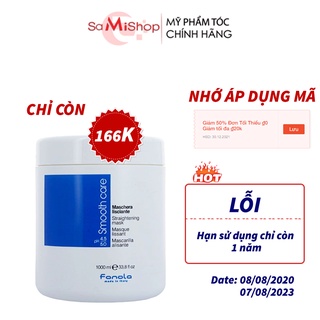 Mặt nạ ủ Fanola Smooth Care Straightening mask suôn mượt cho tóc thẳng xơ rối Italy 1000ml