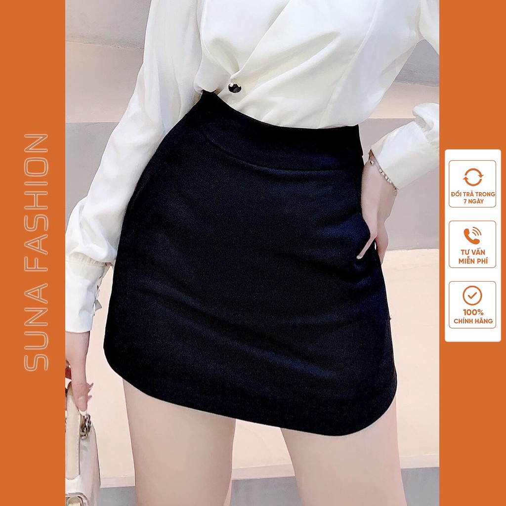 Chân Váy Chữ A Công Sở Cạp Cao, Chân Váy Công Sở Chữ A Lưng Cao Suna Fashion