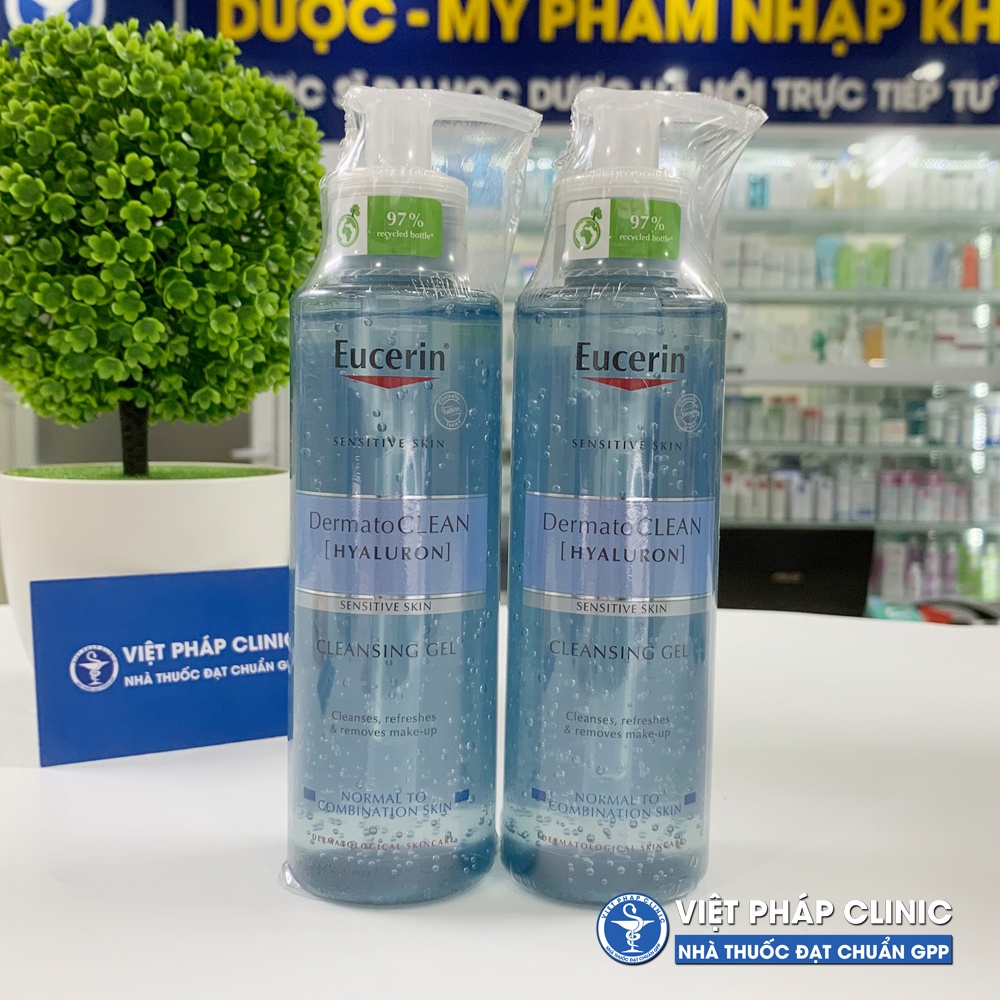 Sữa rửa mặt dành cho da nhạy cảm Eucerin DermatoCLEAN  Cleansing Gel 200ml