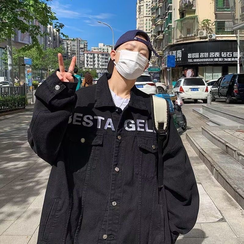 ÁO KHOÁC JEAN BESTA GELES NAM NỮ DÁNG RỘNG BASIC