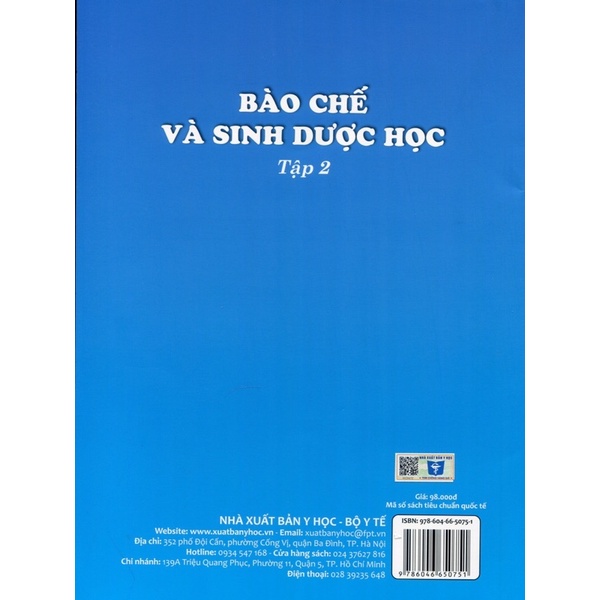 Sách - Bào Chế Và Sinh Dược Học - Tập 2