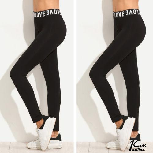 (Hàng Mới Về) Quần Dài Bó Sát Eo Cao Co Giãn Màu Đen Trơn Size S / M / L / Xl | BigBuy360 - bigbuy360.vn